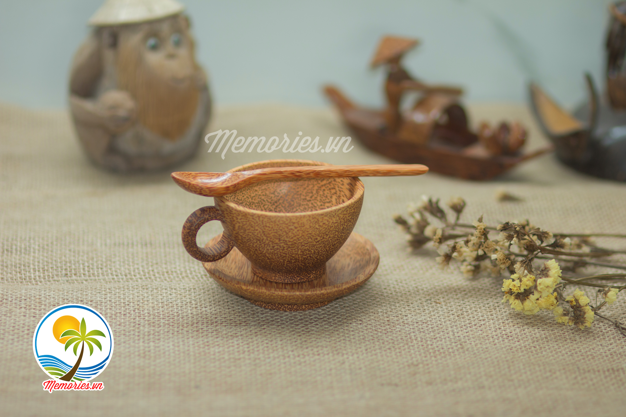 Bộ Ly, Tách Cafe Làm Từ Gỗ Dừa