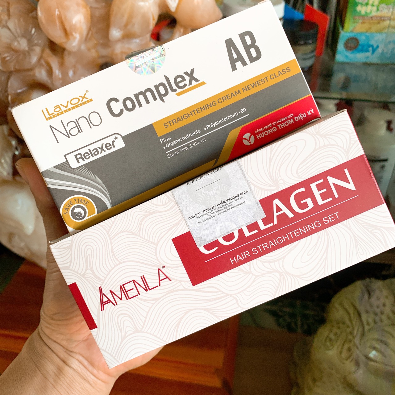 Thuốc duỗi tóc lavox 180mlx2