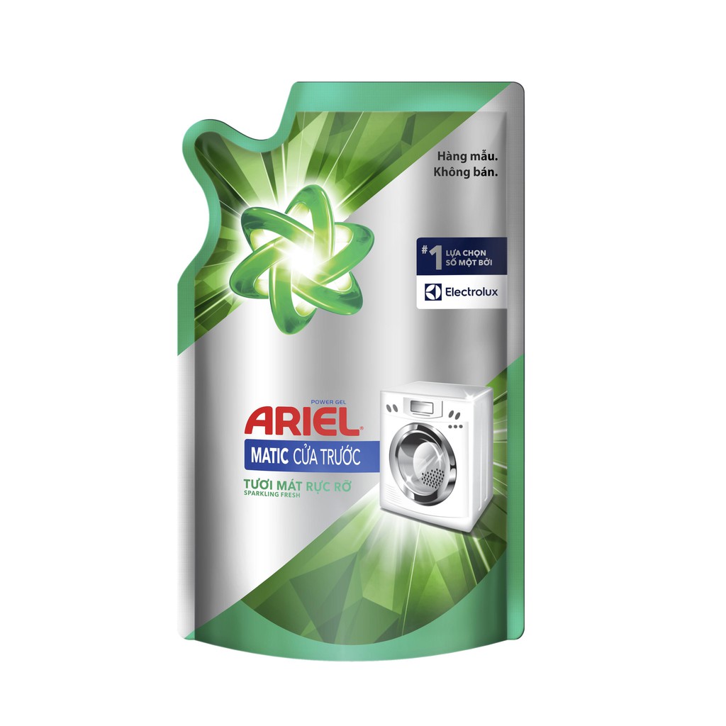 Túi nước giặt ariel cửa trước tươi mát rực rỡ 360g