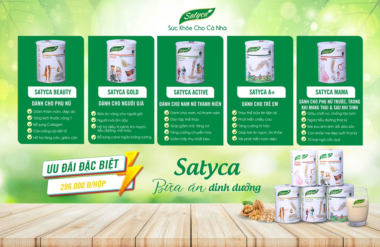 Sữa yến mạch dinh dưỡng Satyca Beauty