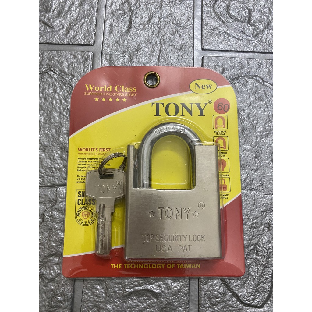 Khóa TONY trống cắt 6 phân