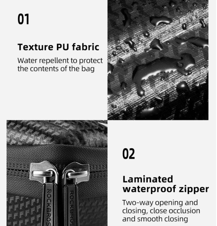 ROCKBROS Túi xe đạp  Vỏ cứng EVA Túi đựng xe đạp Túi chống mưa MTB Road Folding Saddle Bag Đa chức năng túi xe đạp thể thao dung tích lớn phụ kiện xe đạp