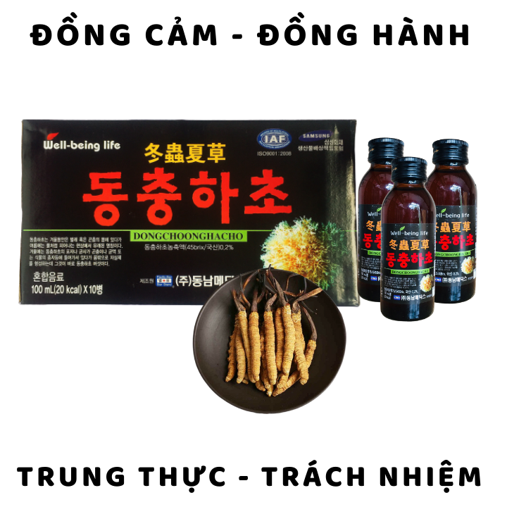 [HCM] 10 chai nước đông trùng hạ thảo Hàn Quốc (100ml)