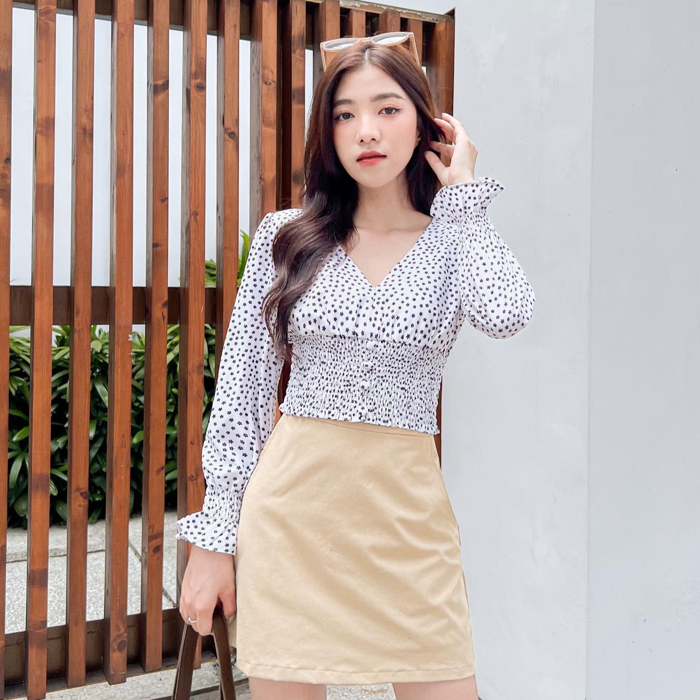 Áo KRIMA - Áo bo chun eo hoa nhí