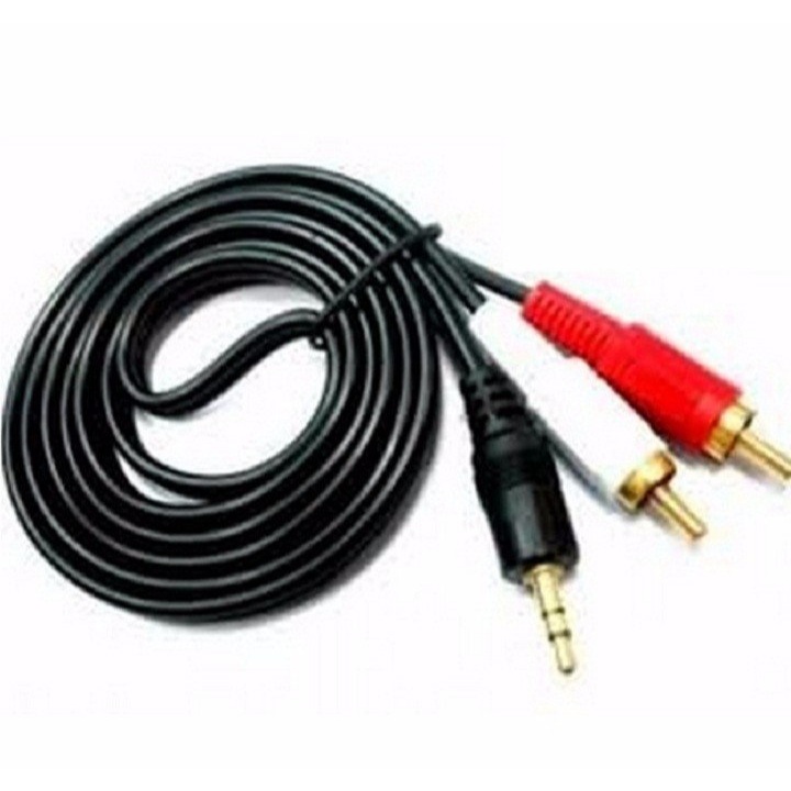 Dây Loa 1 Đầu 3.5 Ra 2 Đầu Av (Rca) Dài 3M