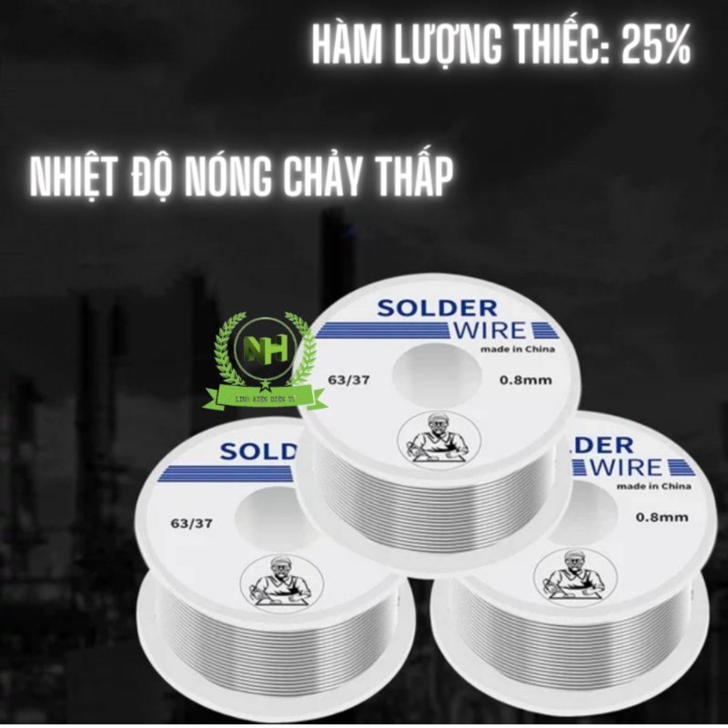 Thiếc hàn solder wire cho mối hàn chắc bền và bóng mịn