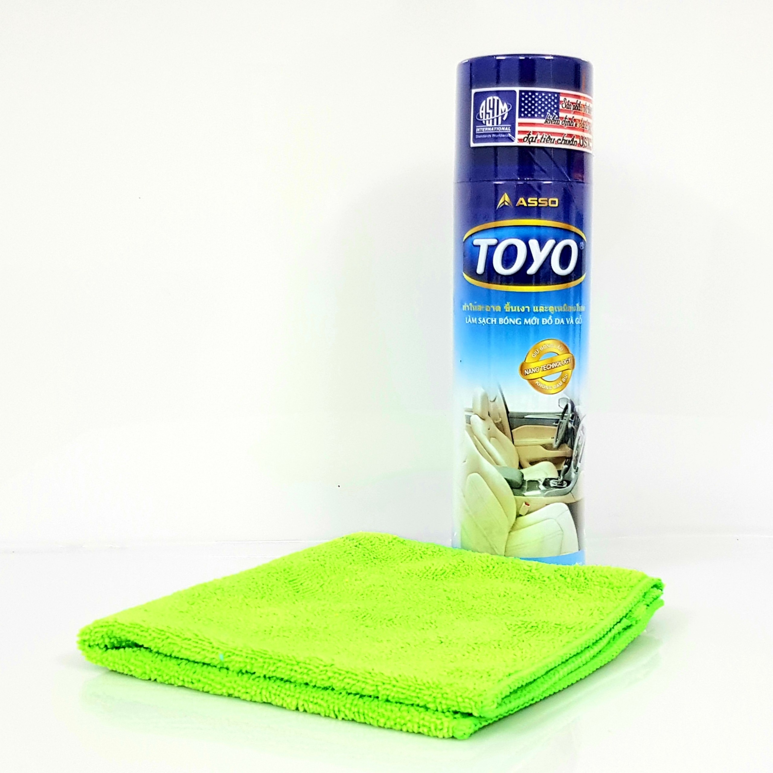 Chai xịt làm bóng đồ da và gỗ toyo 500ml
