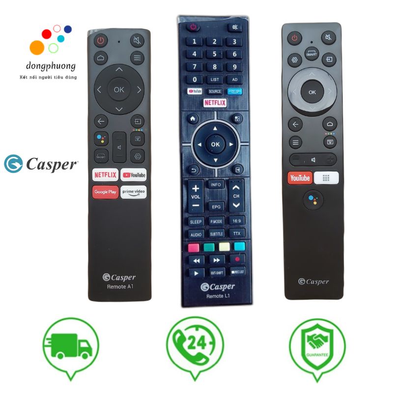 REMOTE ĐIỀU KHIỂN TIVI CASPER (GIỌNG NÓI CHÍNH HÃNG)