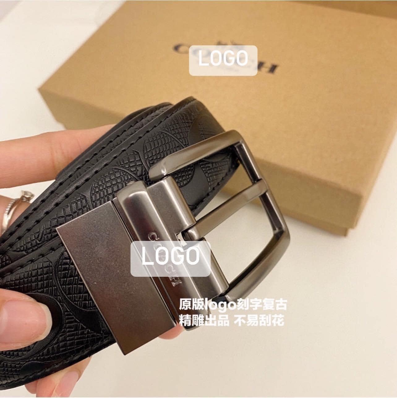 Set ví và thắt lưng Coach nam
