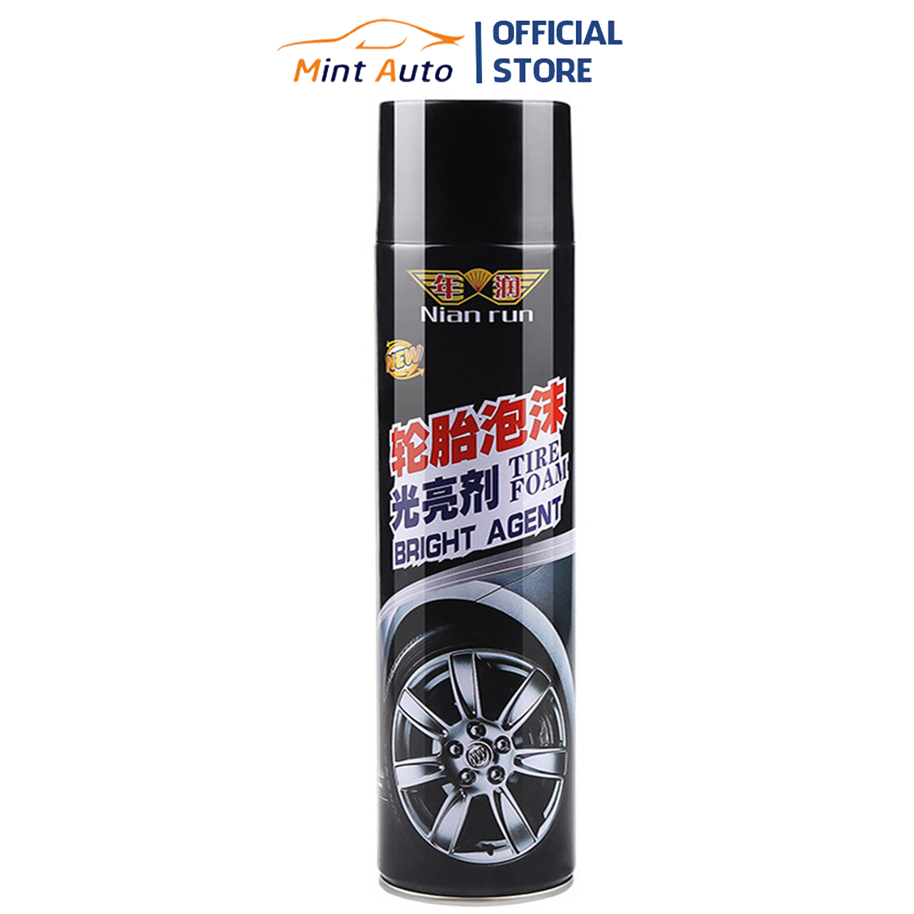Nian run motorcycle car tyre polish spray bottle tire maintenance 650ml