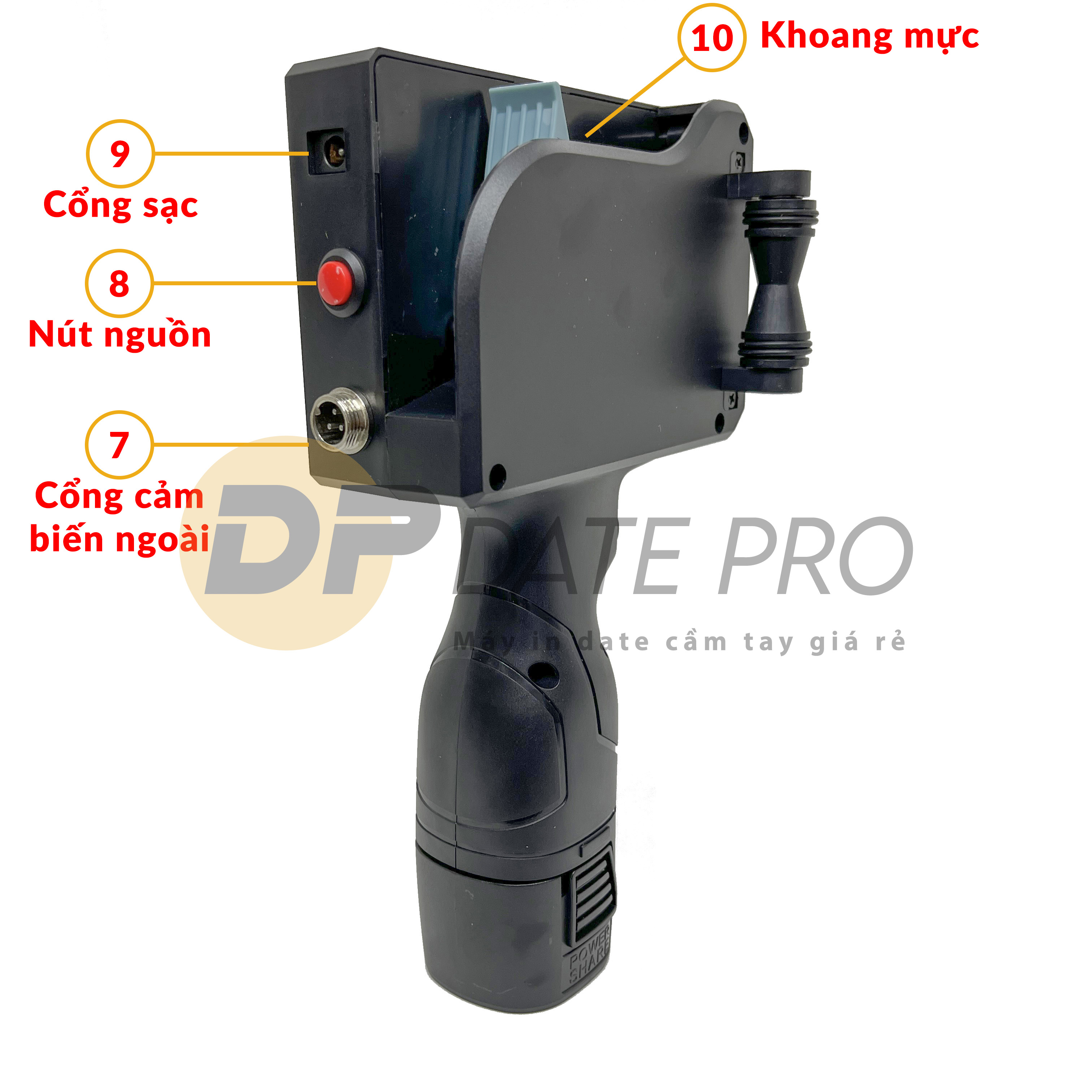 [Freeship Max] Máy In Date Cầm Tay DP20C (chỉ mỗi máy)