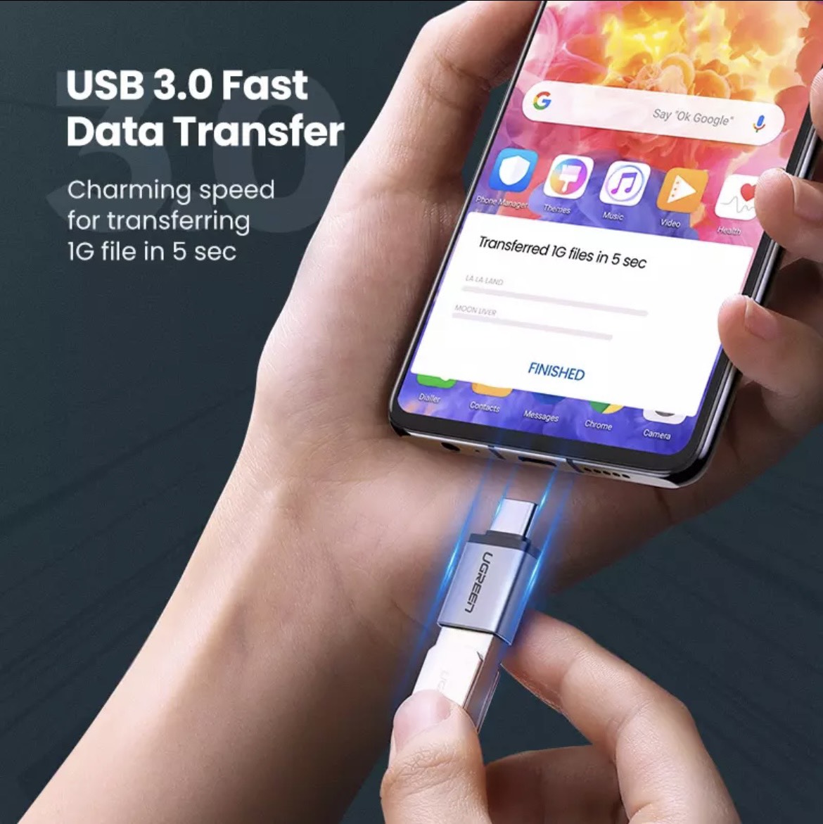 Đầu Chuyển USB C Sang USB 3.0 OTG UGreen US270