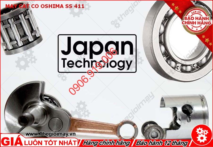 [HCM]Máy cắt cỏ Oshima SS 411 cần xoay