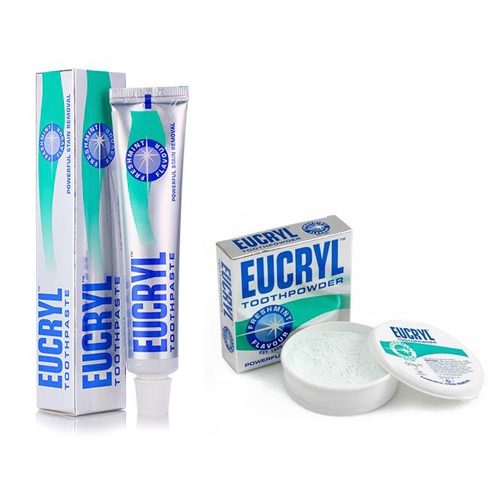 [HCM]Bột tẩy trắng răng Eucryl 50gr hàng chuẩn Anh Quốc