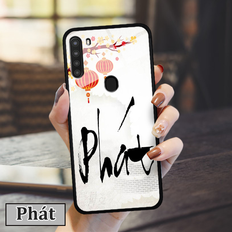 Ốp lưng Samsung Galaxy A21 in 3D chữ thư pháp