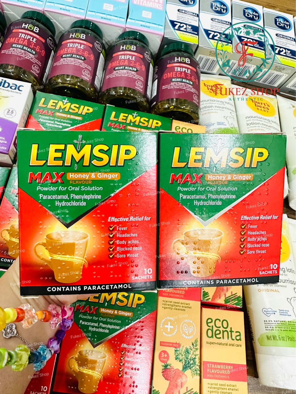 Trà chanh gừng mật ong hỗ trợ sức khoẻ Lemsip 10 gói - Nội địa UK