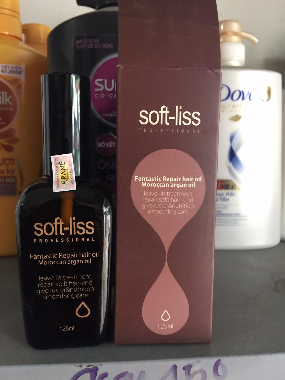 TINH DẦU DƯỠNG TÓC SOFT LISS AURANE MẪU MỚI 125ML