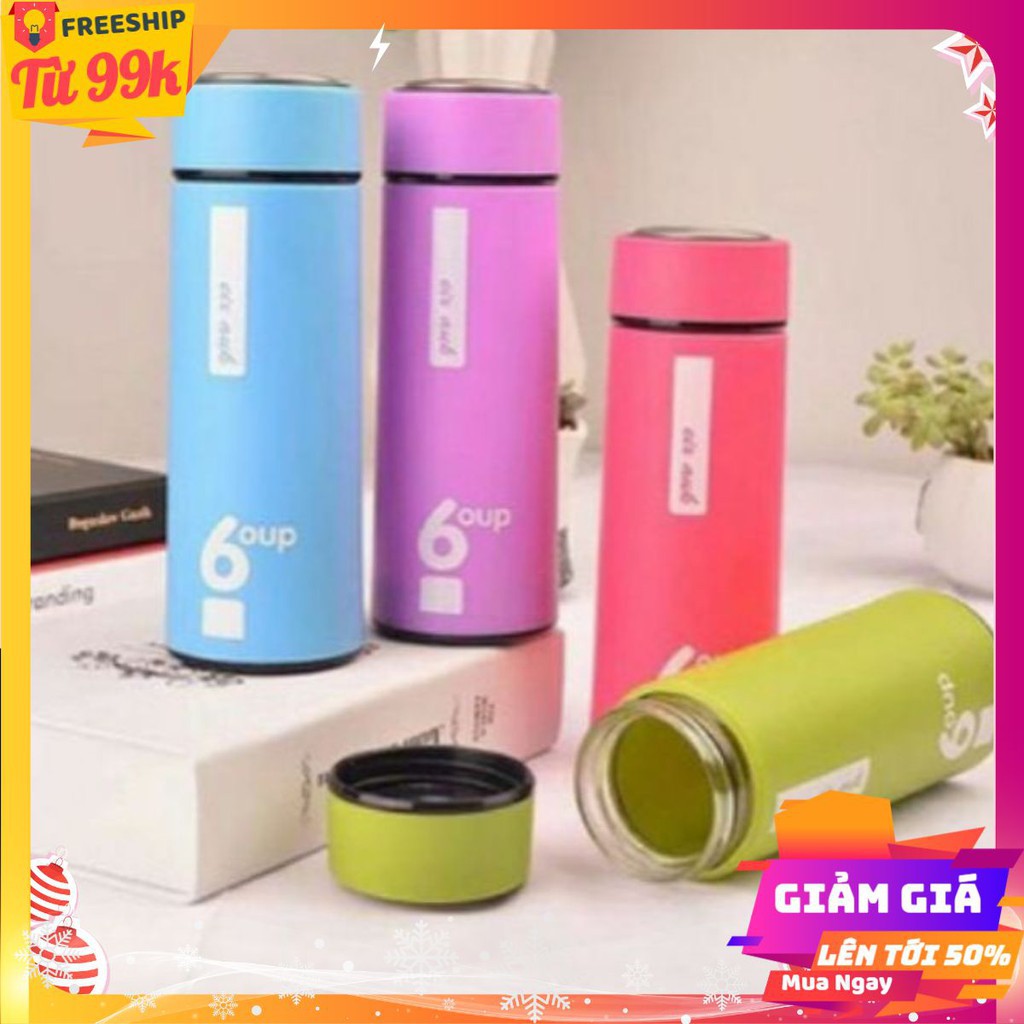 [FREESHIP❤️] BÌNH GIỮ NHIỆT RUỘT INOX 500ML