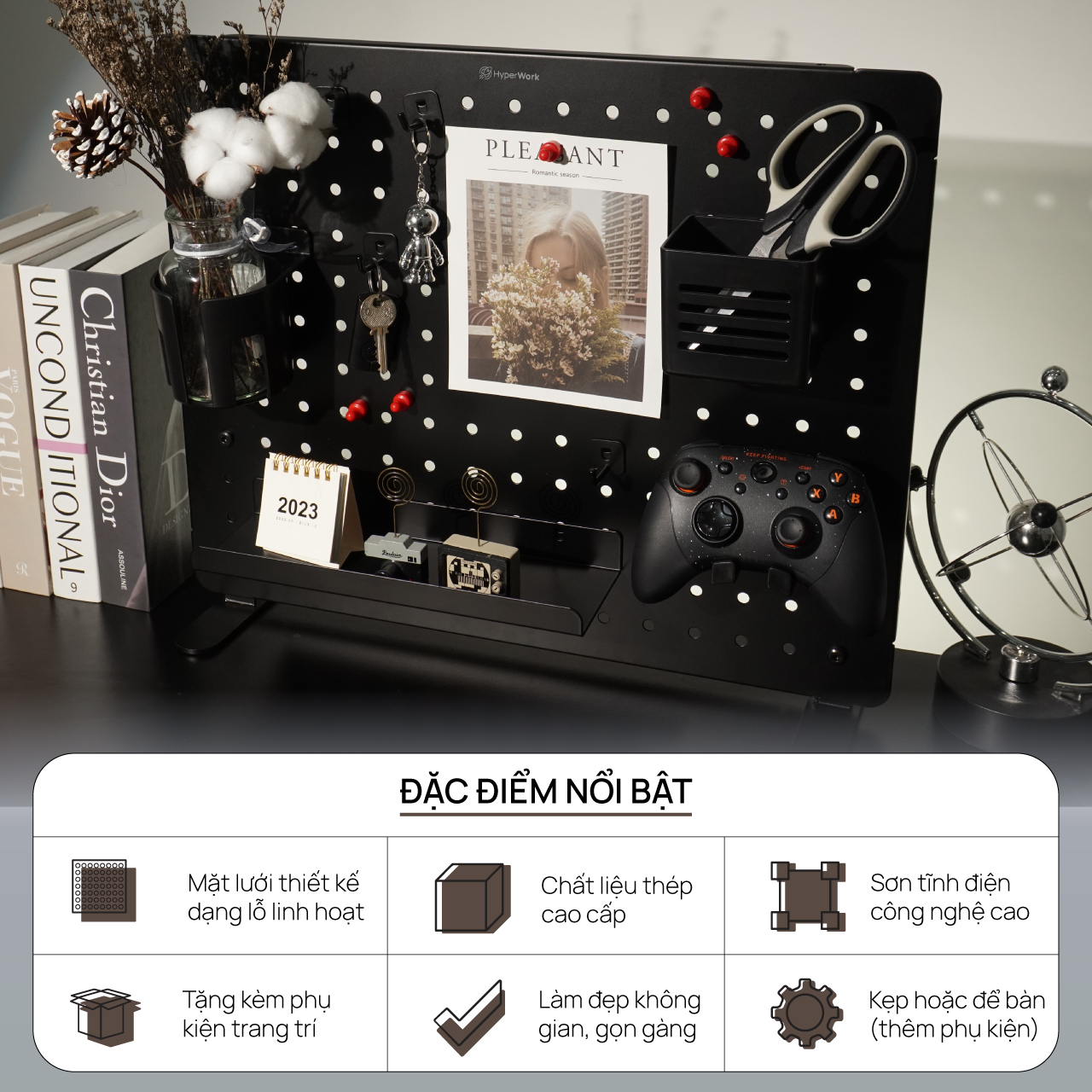 Bảng treo đồ Pegboard HyperWork Aster | PG02
