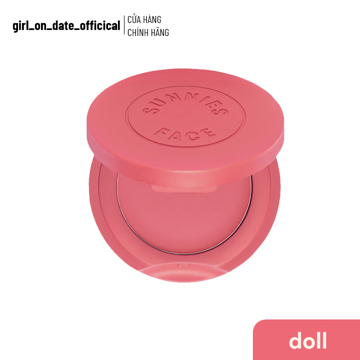 [CHÍNH HÃNG] Phấn má Sunnies Face Airblush [Cream Blush & Cheek Tint] Doll