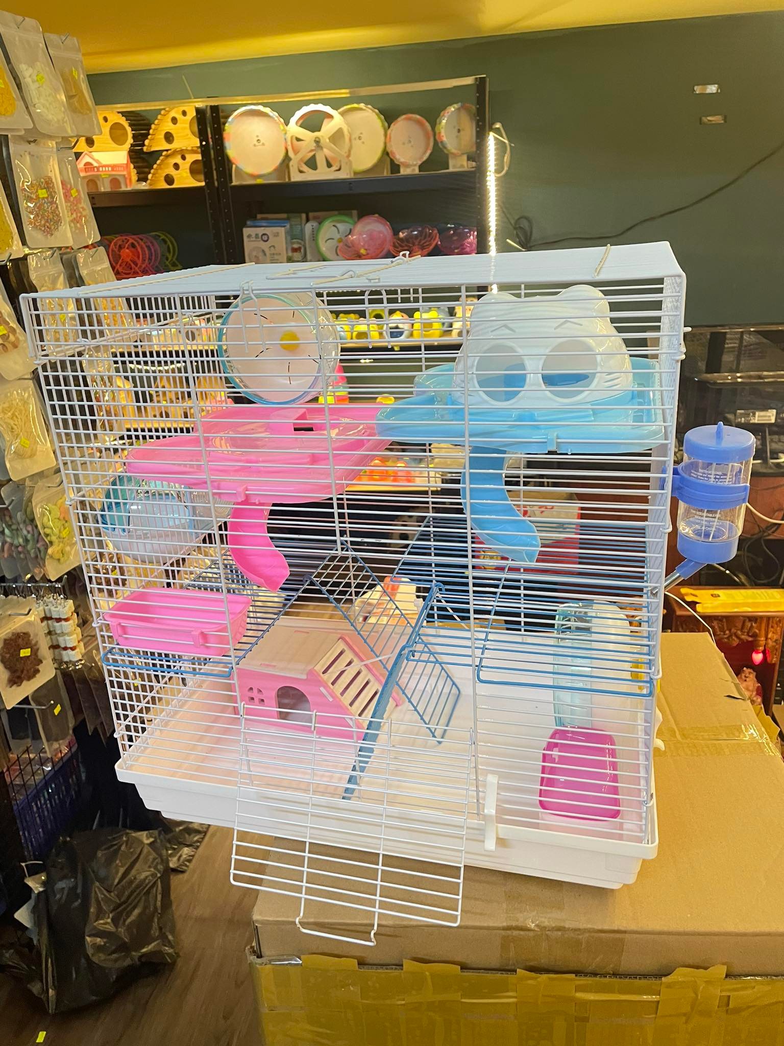 Lồng size đại 3 tầng (dai47cao51rong30) cho hamster,sóc,bọ ú,nhím kiểng .