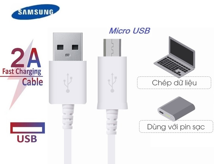 Củ sạc nhanh 2A Micro USB cho các dòng máy điện thoại ( SIÊU BỀN )