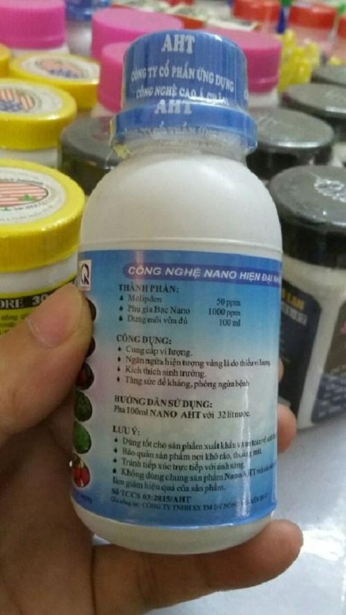 Dung Dịch Nano Bạc AHT Cho Phong Lan - Chai 100ml