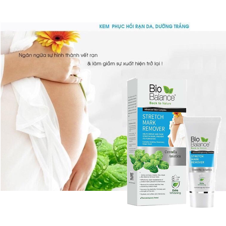 [HCM]Kem Phục Hồi Rạn Da Dưỡng Trắng BIOBALANCE Stretch Mark Remover 60ml [BIO BALANCE]