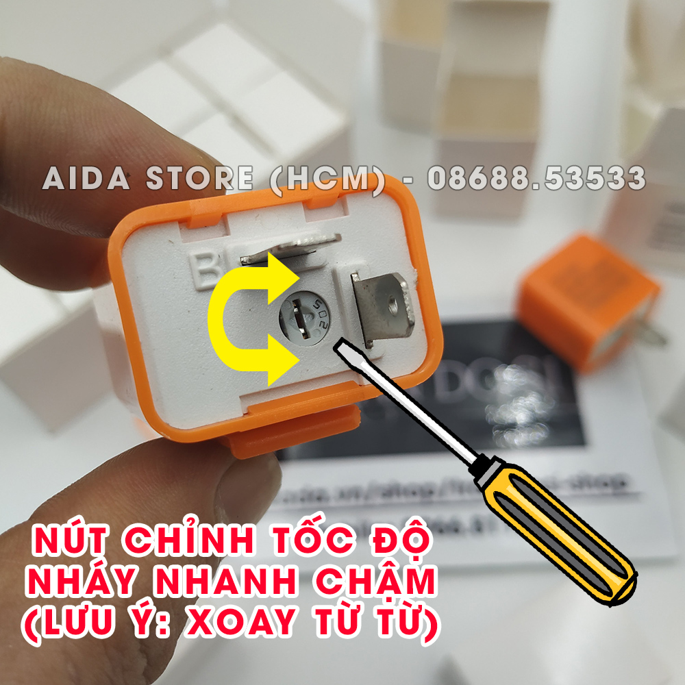 [HCM]Flasher Relay - Chớp xi nhan điện tử 2 chân cho xe máy