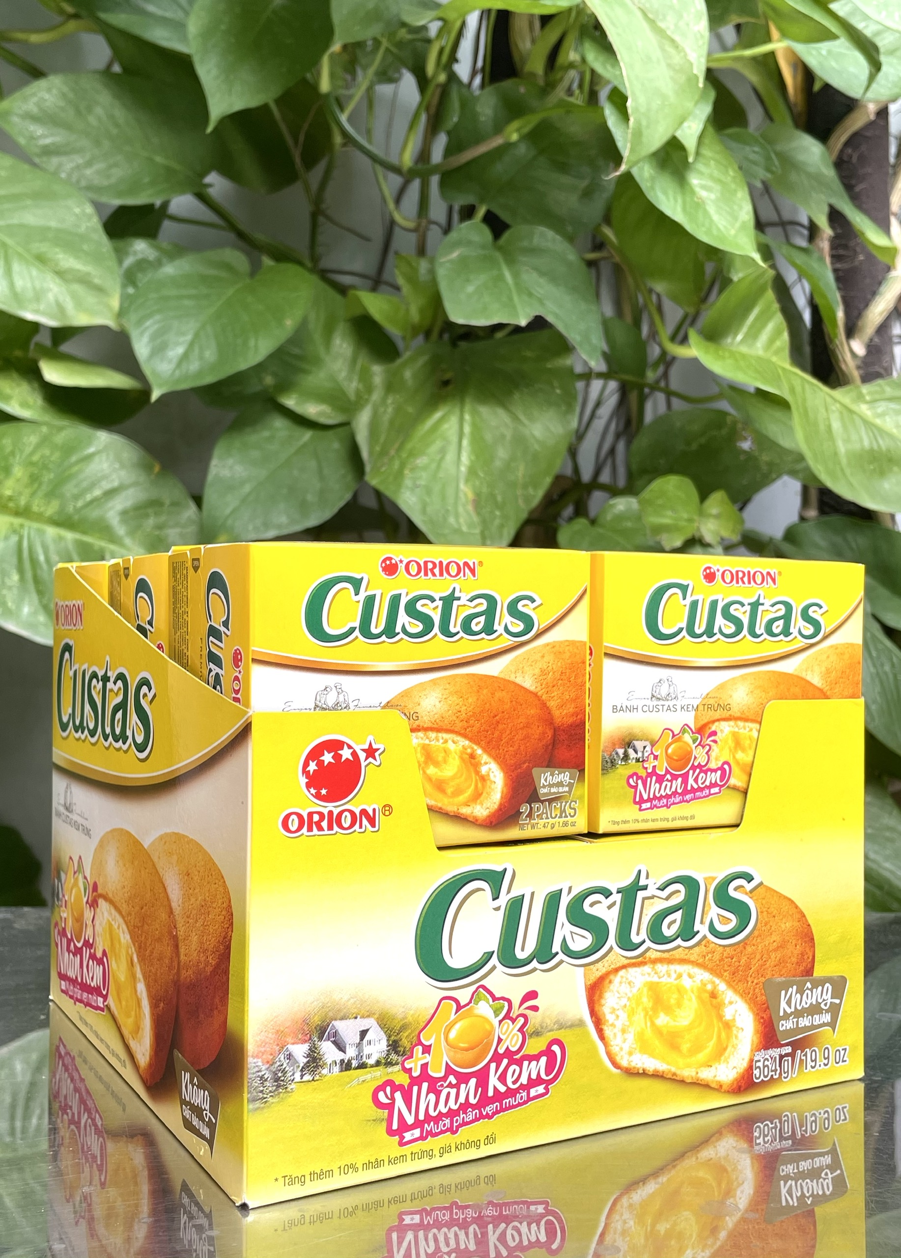 Bánh Custas Orion Kem Trứng (Hộp 2 cái)
