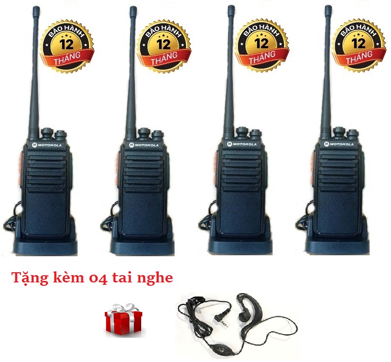 Bộ 4 đàm Motorola GP680 Siêu rẻ (Bộ đàm giá rẻ)