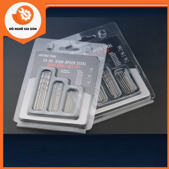 BỘ 25 MŨI KHOAN SẮT MINI TIỆN DỤNG - D582 [Đồ Nghề Sài Gòn]
