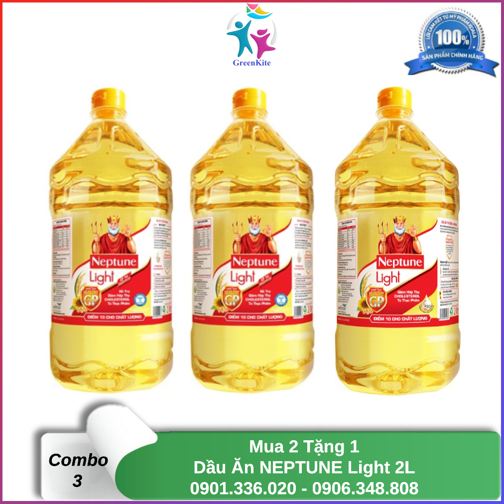 Dầu Ăn Thượng Hạng Nhãn Hiệu Neptune Light 2L