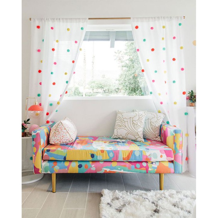 Pompom trang trí 1-3cm đủ màu