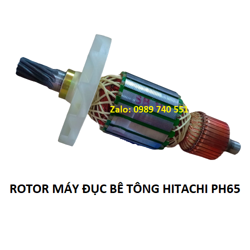 Rotor máy đục bê tông PH65A - Ro PH65 DCA  9 Răng - Dây đồng
