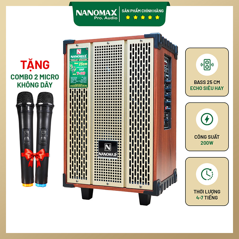 Pull speakers karaoke large capacity | pull speakers cheap nanomax sk-t10 | pull speakers Bluetooth reader is USB memory card hand pull wood grain bundled 2 mic Bluetooth | electric machine great generator permanent LOC J97