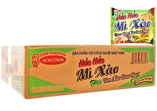 Thùng 30 Gói Mì Hảo Hảo Xào Chua Ngọt