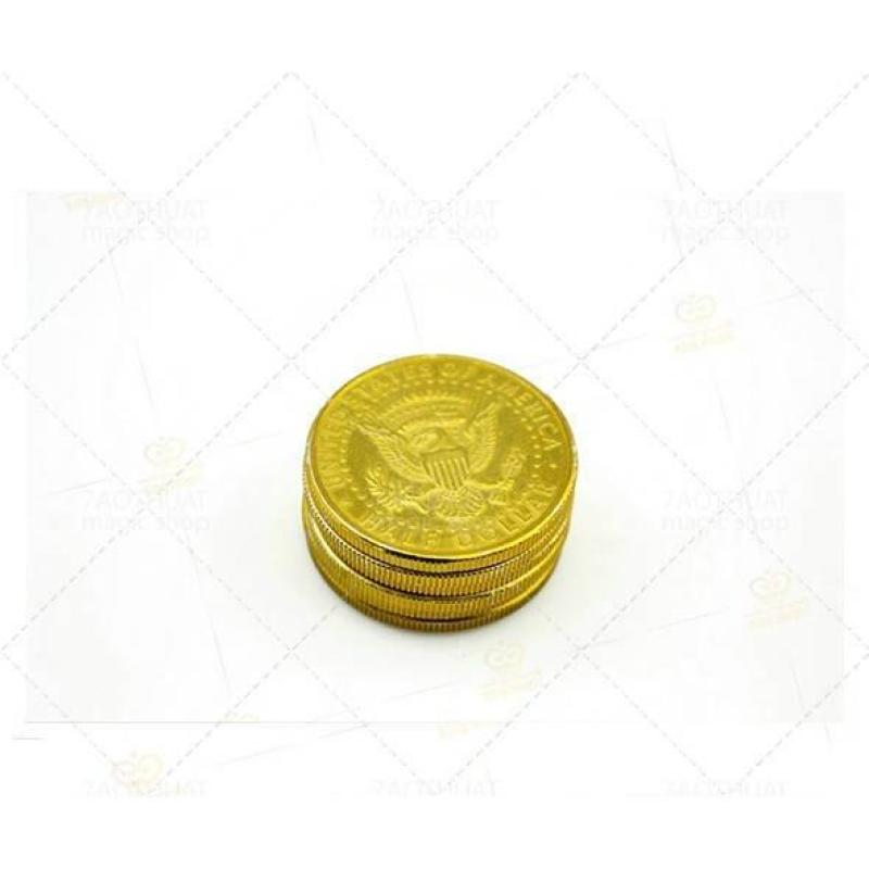 [HCM]Ảo thuật với xu half dollar vàng