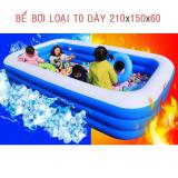 Bể Bơi Người Lớn - Khám phá ngay Bể bơi phao 3 tầng Khổ lớn 210x150x60 cho bé yêu - Ngộ nghĩnh đáng yêu, An toàn với trẻ nhỏ + Tặng ngay 1 Bơm bể bơi cao cấp  Giảm ngay 50% khi mua trên LAZADA