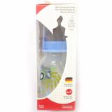 [HCM]Bình sữa Nuk 6073 cổ nhỏ 110ml (nhựa núm ty cao su)(Xanh dương nhạt)