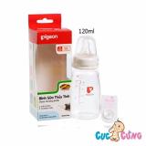 Bình sữa Pigeon thủy tinh 120ml phiên bản mới 2018 - binh sua pigeon thuy tinh