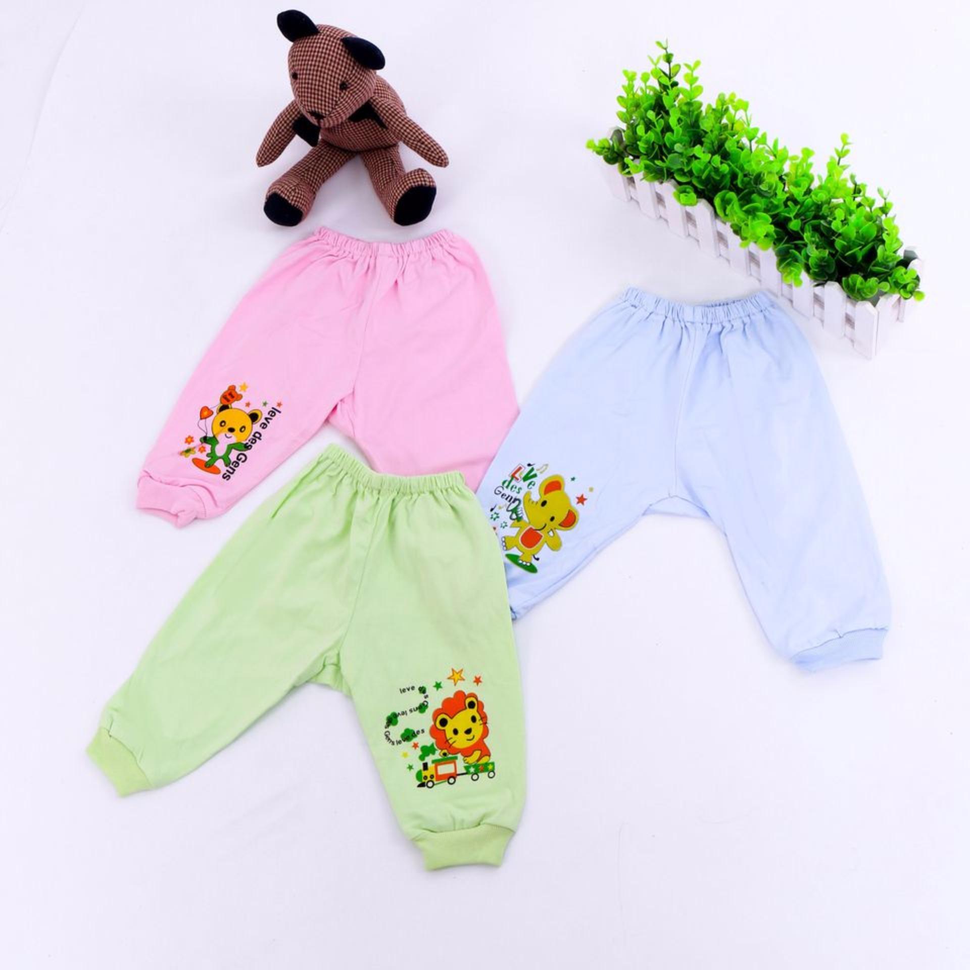 Bộ 10 quần dài in hình thú cho bé ( size số 2)