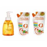 Bộ 1 chai + 2 túi nước rửa bình sữa Wesser x 500ml