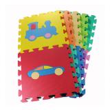 Bộ 10 tấm thảm xốp lót sàn cho bé hình phương tiện giao thông