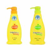 Bộ 2 chai chai sữa tắm gội wesser 500ml cam + xanh lá