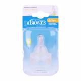 Bộ 2 Núm ty bình cổ hẹp Dr. Brown's size 3 (6m+)