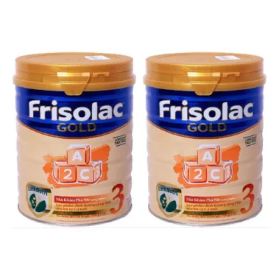 Bộ 2 sữa bột Frisolac Gold 3 1500g