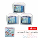 Bộ 3 Băng rốn Baby (băng rốn xanh) 10 miếng/ hộp TẶNG 1 Băng rốn Baby 3 miếng/ hộp