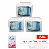 Bộ 3 Băng rốn Baby (băng rốn xanh) 10 miếng/ hộp TẶNG 1 Rơ lưỡi Clean 5 cái/túi