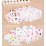 Bộ 3 khăn yếm cotton giữ ấm cho bé gái (giao hình ngẫu nhiên của bé gái)